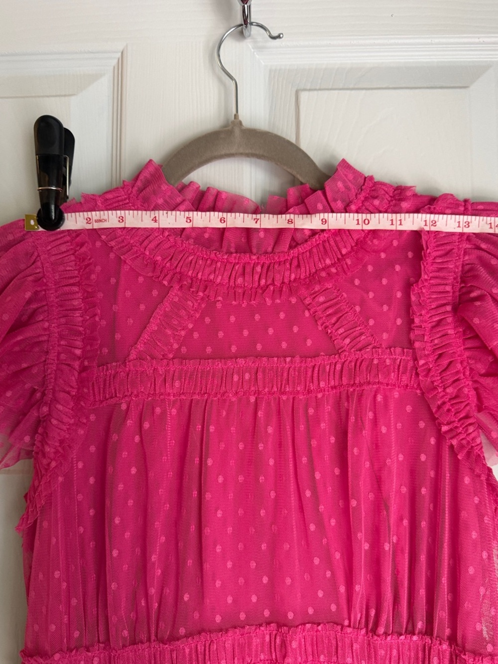 Boden Hot Pink Tiered Maxi Dress - Picture 10 of 17